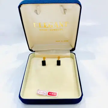 Y507-423 오닉스 ONYX 스퀘어 귀걸이 여성용 블랙