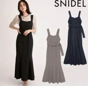 SNIDEL 코르셋 머메이드 점프스커트