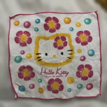 SANRIO 헬로키티 하이비스커스 키티 타월 손수건