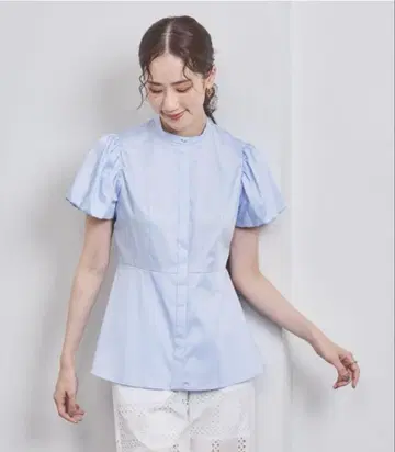 UNITED ARROWS 반팔 셔츠 라이트 블루