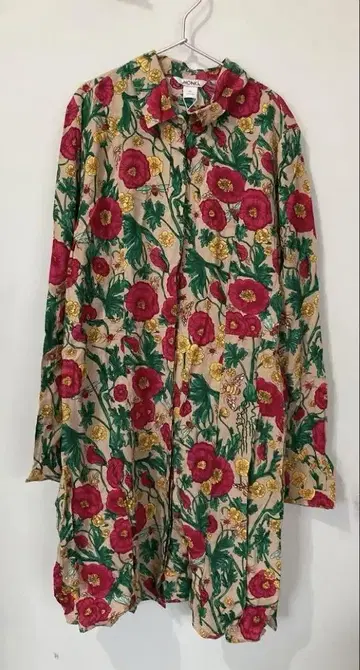 MONKI 꽃무늬 긴팔 원피스 XS