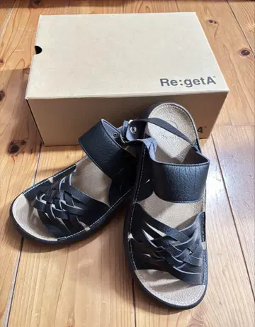 Re:getA 샌들 ECR004 블랙 LL