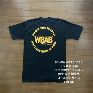 90s 00s WBAB 라디오 방송국 기업 락 밴드 골든 사이즈 새상품급