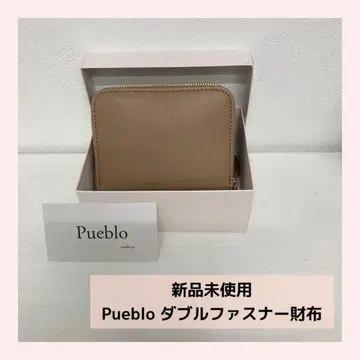 새상품 Pueblo OLIVER 지갑 더블 지퍼 코크 여성용