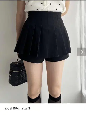 nice clap 플리츠 치마바지 스커트 팬츠 블랙 S