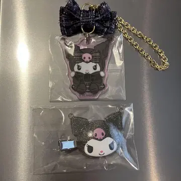 산리오 sanrio 쿠로미 시크릿 참 헤어 클립 미개봉 새상품
