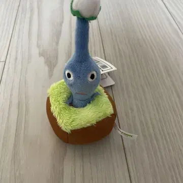 피크민 봉제 인형 키링 파랑 약 10cm 택 포함