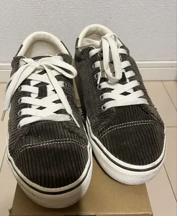 VANS 카키 코듀로이 스니커즈 27.5