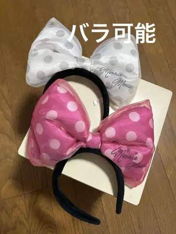 미니 머리띠 리본 디즈니