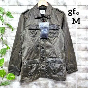 GF 테일러드 자켓(M) 코튼 골드 벨트 부착 레귤러 카라