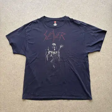 SLAYER 밴드 티셔츠 Hanes XL 블랙 SLAYER 락 티
