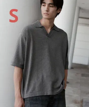 WYM LIDNM PIN BORDER KNIT POLO 피케 셔츠 하레