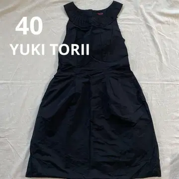 YUKI TORII 40 L 벌룬 스커트 원피스 블랙 셀럽