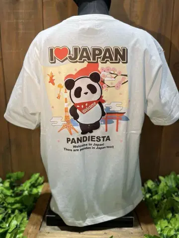 PANDIESTA 팬디에스타 YOKOSO JAPAN 티셔츠 화이트 XXL
