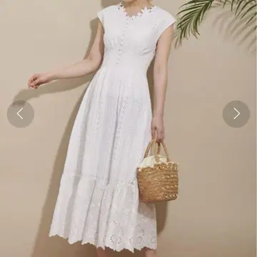 새상품급 Noela 노엘라 코튼 레이스 맥시 원피스 F