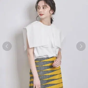 애로우즈 TFT 개더 크루넥 블라우스