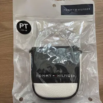TOMMY HILFIGER 퍼터용 골프헤드커버 블랙/화이트 미개봉