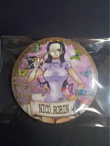 ONEPIECE 원피스 도쿄 원피스타워 벌스데이 캔뱃지 로빈
