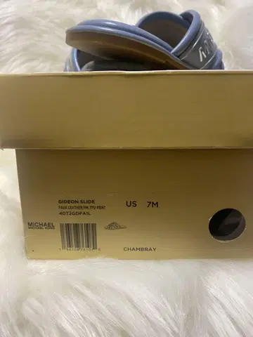 MK GIDEON SLIDE 샌들 US 7 CHAMBRAY