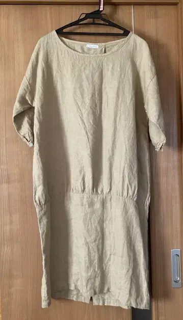 fog linen work 무릎 기장 원피스