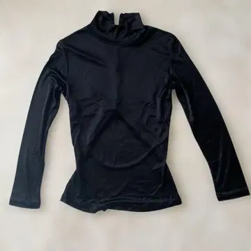 베르사체 하이넥 티셔츠 블랙