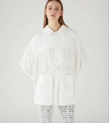 CRINKLE fringe M65 jacket