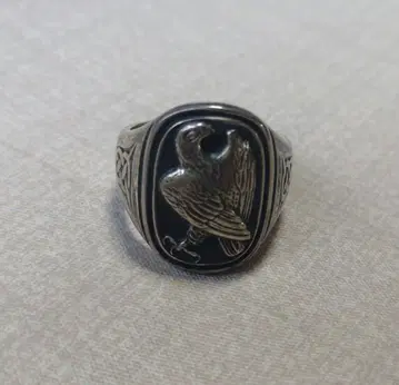 Franklin Mint 독수리 조각 실버 반지