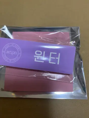 SMTOWN 2025 랜덤 네임 배지 윈터