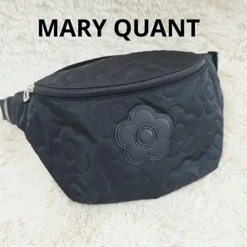 MARY QUANT 마리콴트 바디백 퀼팅 데이지 블랙