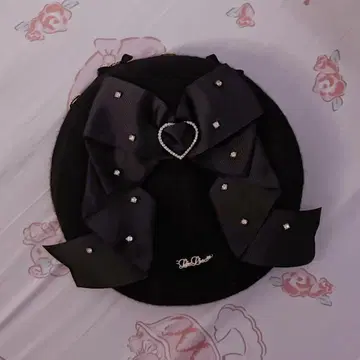 리즈리사 빅 리본 베레모 블랙 지뢰계