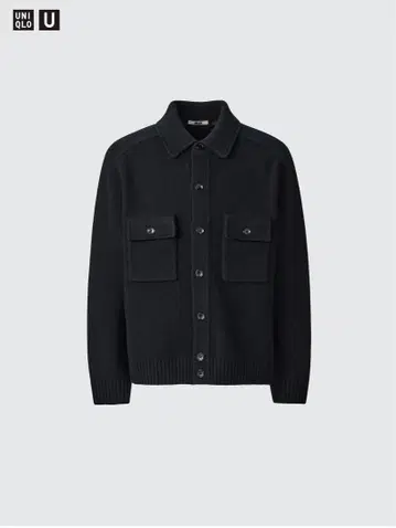 UNIQLO U 24AW 램 니트 재킷 블랙 M
