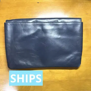 SHIPS 가죽 클러치백 지퍼