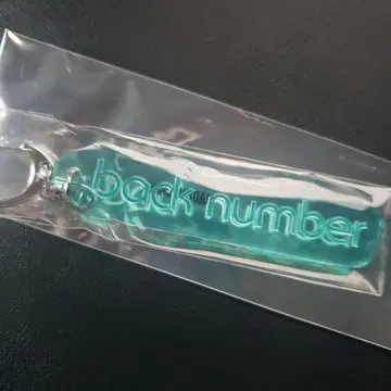 back number 랜덤 PVC 반사 키링