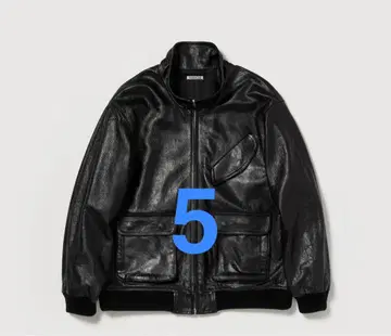 AURALEE LAMB LEATHER ZIP BLOUSON 사이즈 5