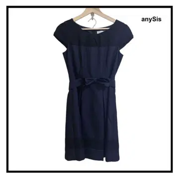 anySis 원피스 포멀 네이비 여성용 무지 2 사이즈