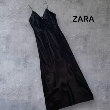 ZARA 프론트 레이스업 원피스 BLACK