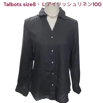 새상품급 탈봇 아이리쉬 린넨 100% 린넨 블라우스 셔츠 상의
