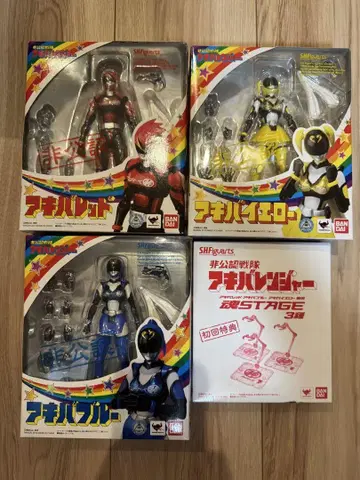 [미개봉] S.H.Figuarts 비공인전대 아키바레인저 4점 세트
