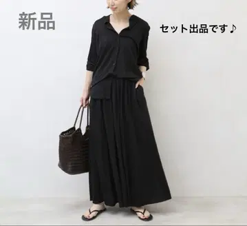 새상품 Deuxieme Classe J-LINEN 셔츠 스커트