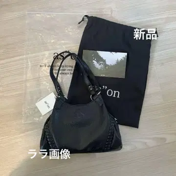 as'on 블랙 숄더백 수납 가방 포함