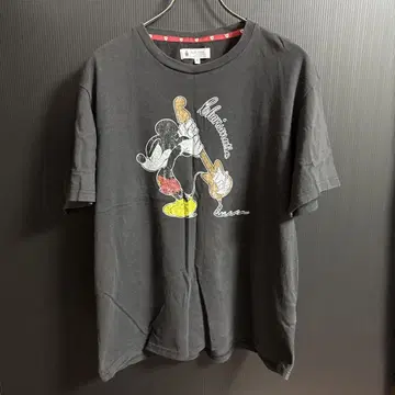 미키마우스 기타 XL 블랙 티셔츠