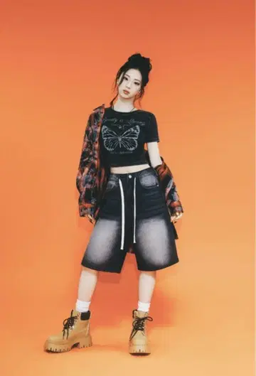 베비몬 RUKA 착용 부츠 WEGO 통굽 부츠 베이지 M