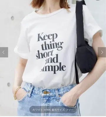 SLOBE IENA Keep thing 로고 티셔츠