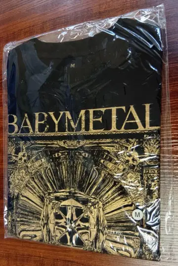 BABYMETAL THE ONE TEE 2025 M 사이즈 골드