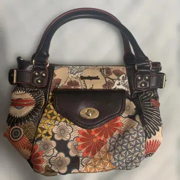 [Desigual] 꽃무늬와 학 프린트 핸드백
