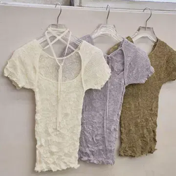 TODAYFUL 2way Sheer Knittops 새상품 아이스 블루