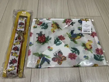 페일러 하이디 D링 메쉬 파우치 & 숄더 스트랩 화이트