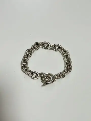 실버 925 체인 팔찌 약 21.5cm T바 방식