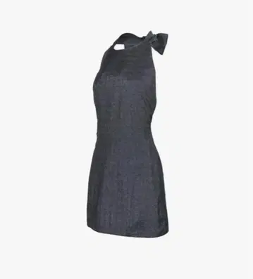 S backless halter dress mini