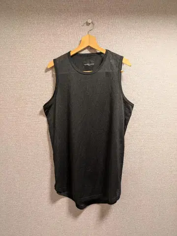 NUMBER (N)INE 사이드 지퍼 메쉬 탱크탑 블랙